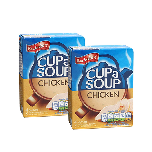 Batchelor's Cup A Soup With Chicken Flavour 4 Sachets (Pack of 2 x 81 g)