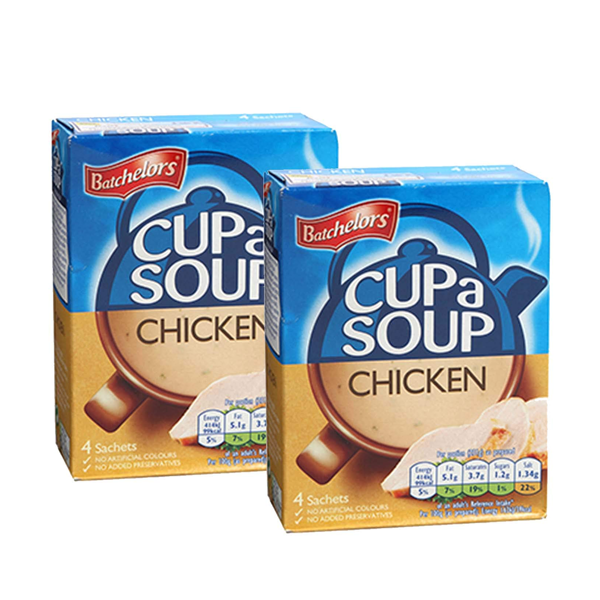 Batchelors Cup A Soup With Chicken Flavour 4 Sachets 81 g (Pack of 2)