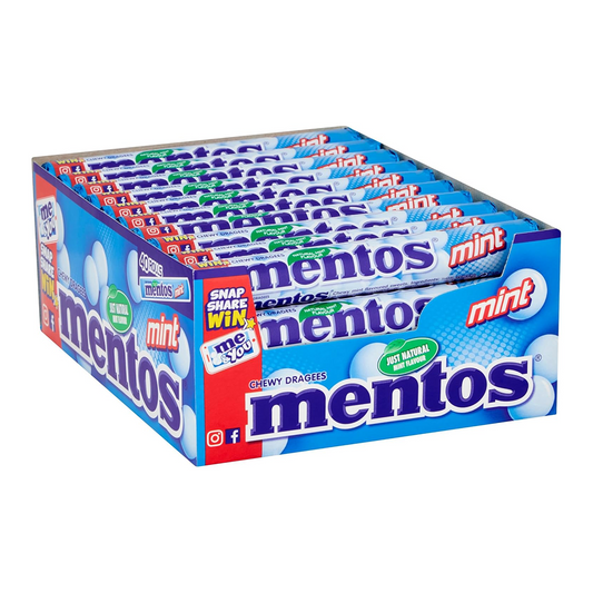 Mentos Chewy Dragees Mint Flawour 37.5 g (Pack of 40)