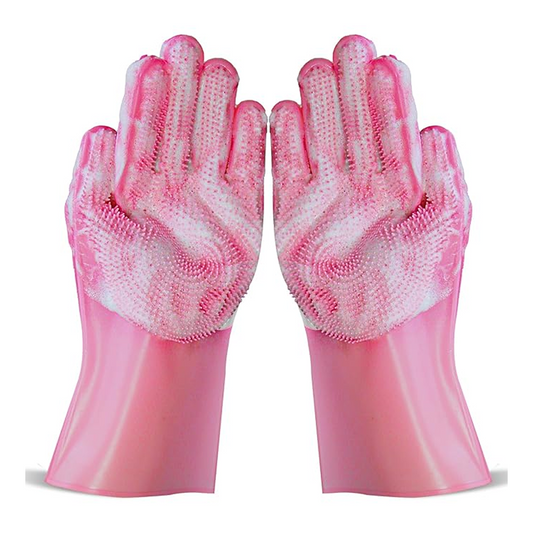 NVNAN Dog Washing Gloves Pink (1 Pair)