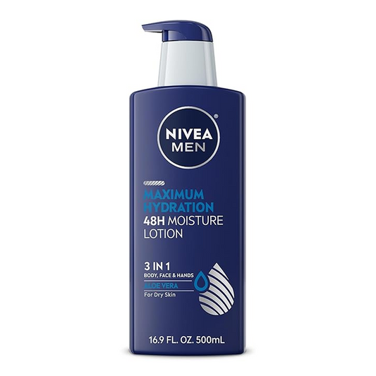 NIVEA Men Maximum Hydration 48-Hour Moisture Body Lotion 500 ml