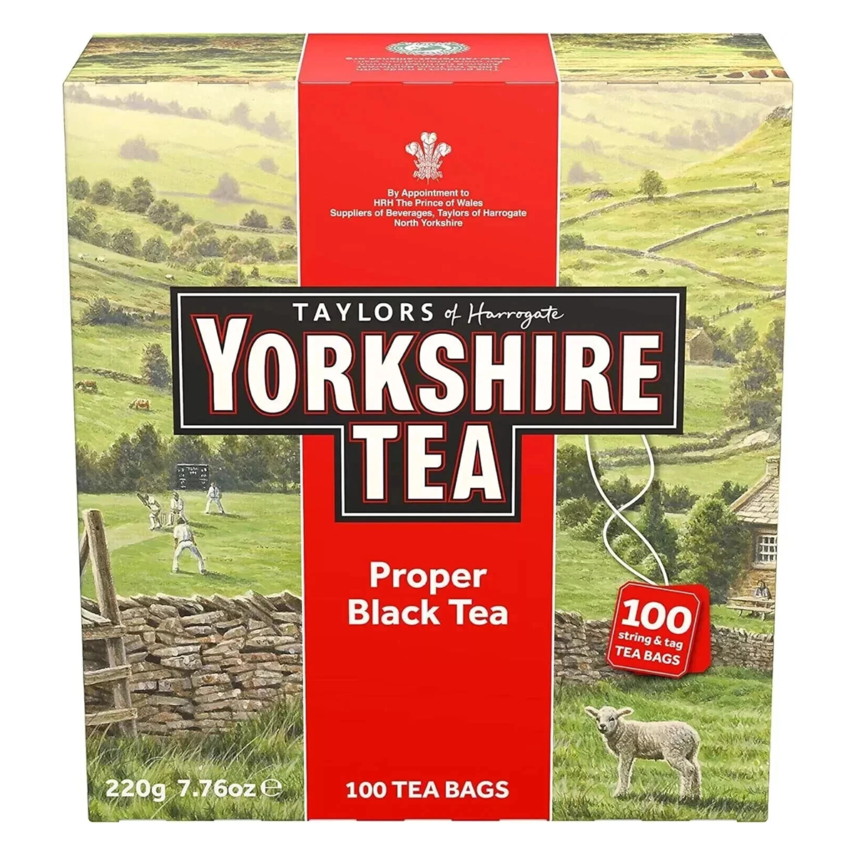Yorkshire Tea Proper Black Tea 100 Tea Bags 220 g