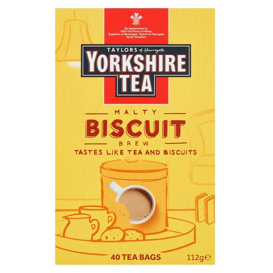 Yorkshire Tea Malty Biscuit Brew 40 Tea Bags 112 g