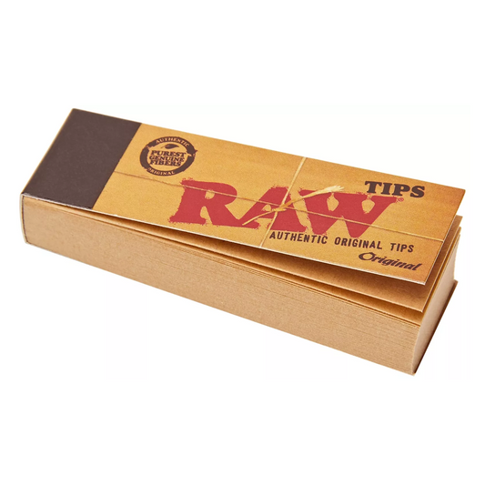 Raw Original Natural Paper Tips Brown (Pack of 50)