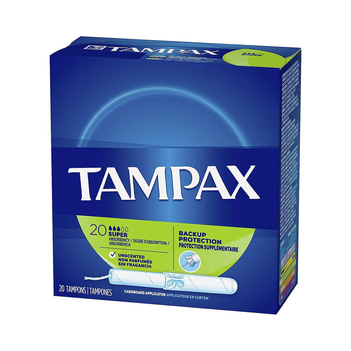 Tampax Super Absorbency 20 Tampons (Pack of 4)
