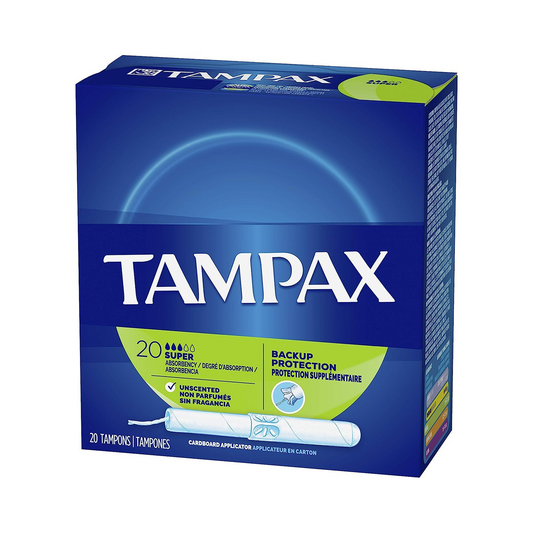 Tampax Super Absorbency 20 Tampons (Pack of 4)