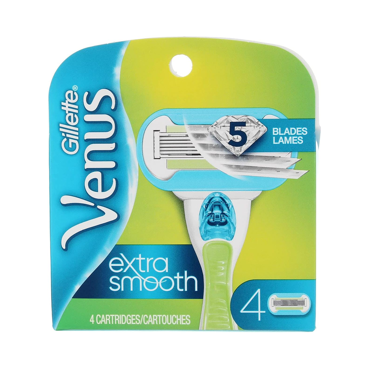 Gillette Venus Extra Smooth 4 Refill Cartridges (Pack of 2)
