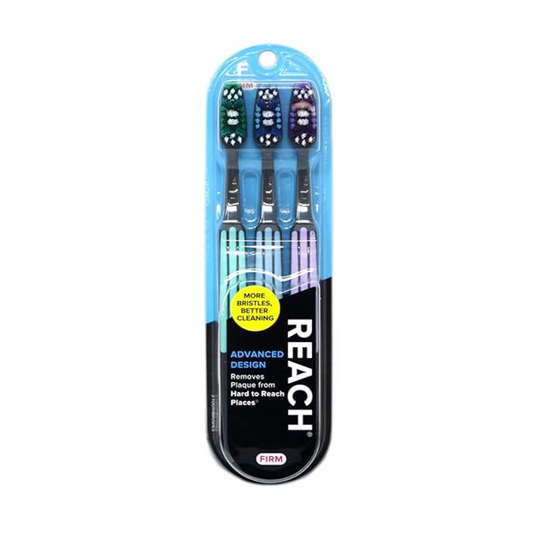 Reach Advanced Designed Firm 3 Toothbrushes