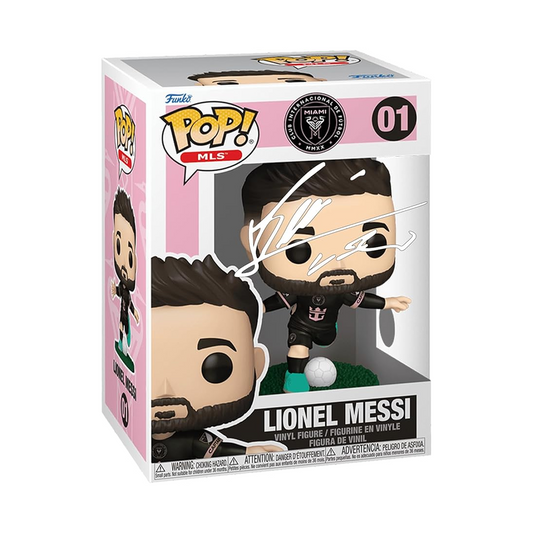 HOFSM.COM Hall of Fame Sports Memorabilia Lionel Messi #01 Inter Miami Away POP Signed Edition