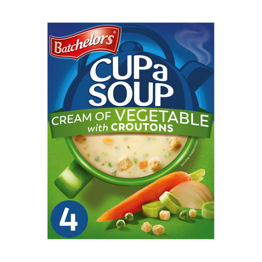 Batchelors Cup a Soup Cream of Vegetable with Croutons 4 Sachets 122 g