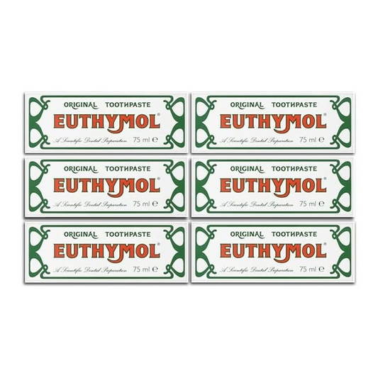 Verbasa Confec Euthymol Original Toothpaste 75 ml (Pack of 6)