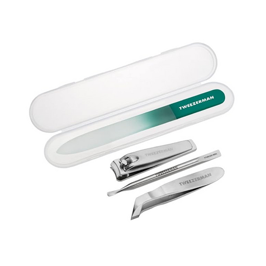 Tweezerman Emerald Shimmer Nail Care Set 4‑Piece Limited Edition