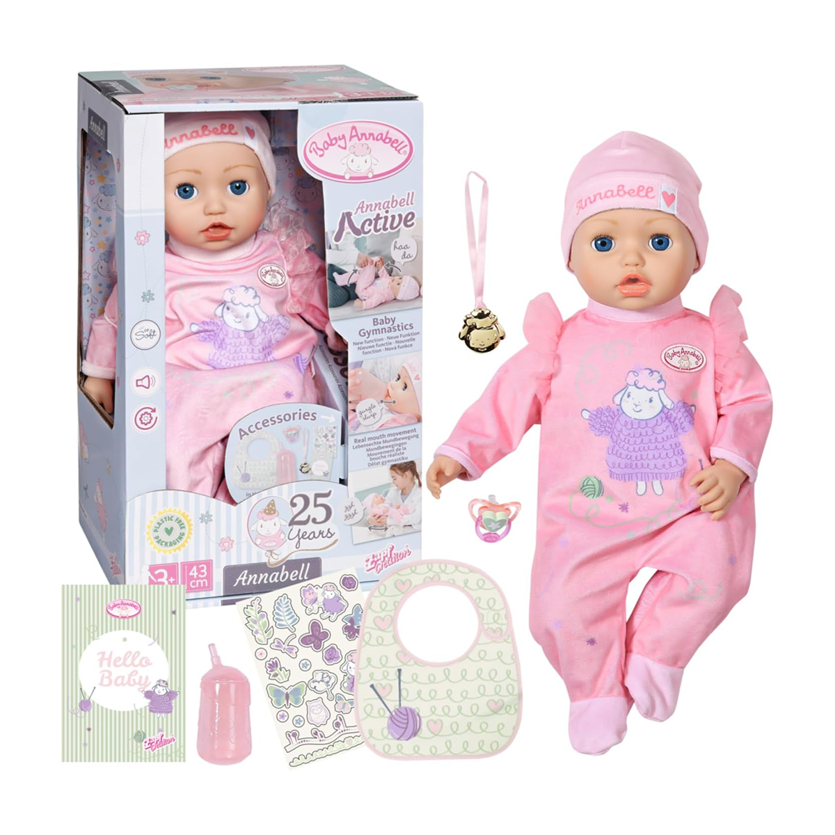 Baby Annabell Active Doll Pink 43 cm