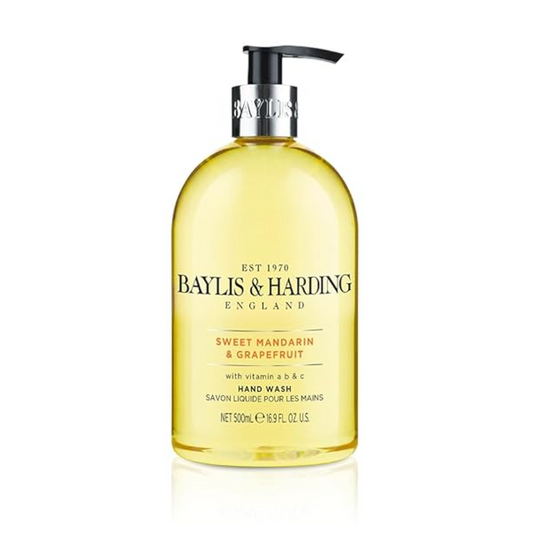 Baylis & Harding Sweet Mandarin & Grapefruit Liquid Hand Soap Wash with Dispenser 500 ml