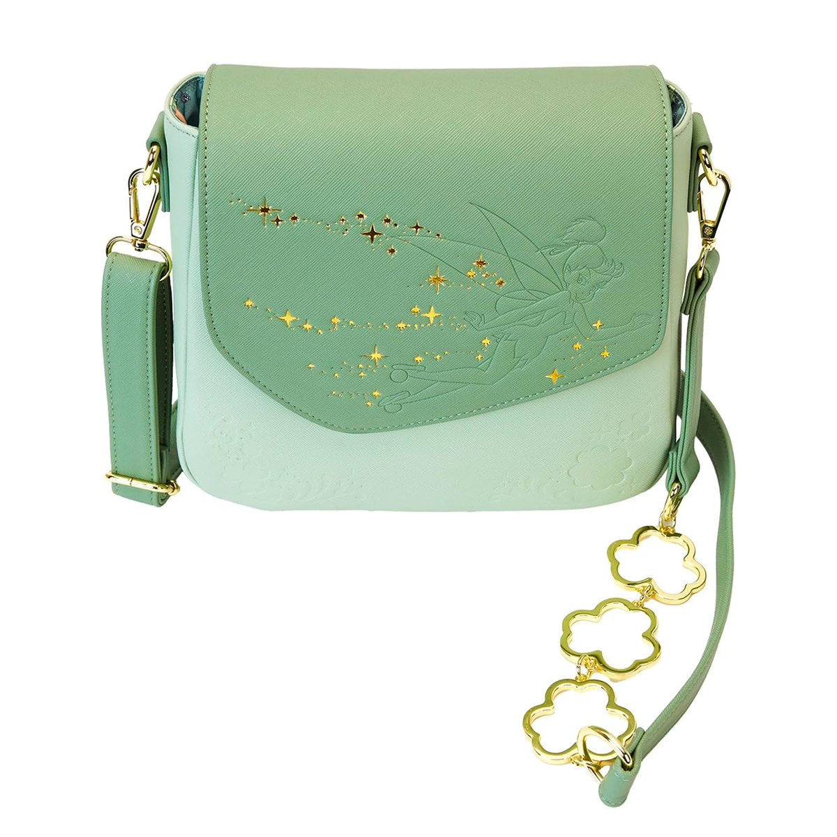 Loungefly Disney Tinker Bell 4-Leaf Clover Crossbody Bag
