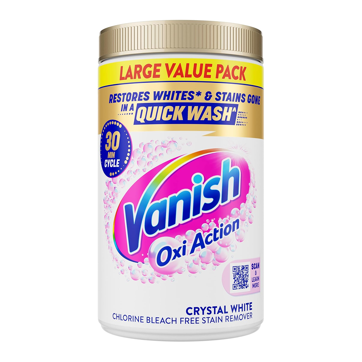Vanish Gold Oxi Action White Powder 1.5 kg Pack of 6