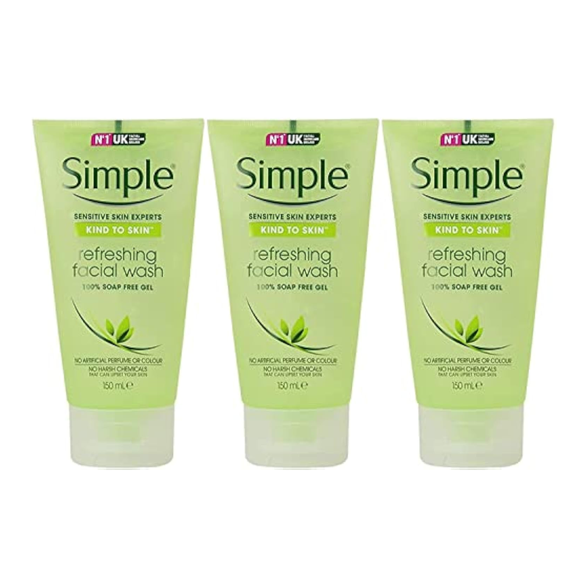 Simple Refreshing Facial Wash Gel 150 ml Pack of 6