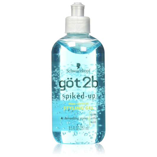 Got2b Spiked-Up Max Control Styling Gel 8.5 oz (251ml)
