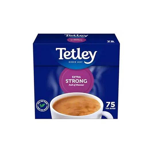 Tetley Extra Strong tea bags, pack of 75'S