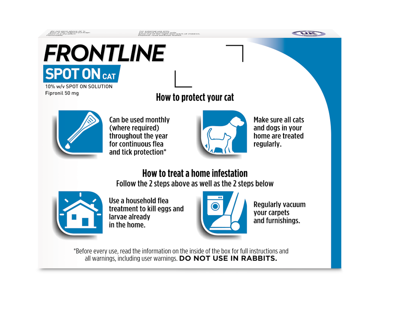Frontline Spot On Flea & Tick Treatment Cat - 3 pack