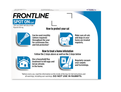 Frontline Spot On Flea & Tick Treatment Cat - 3 pack