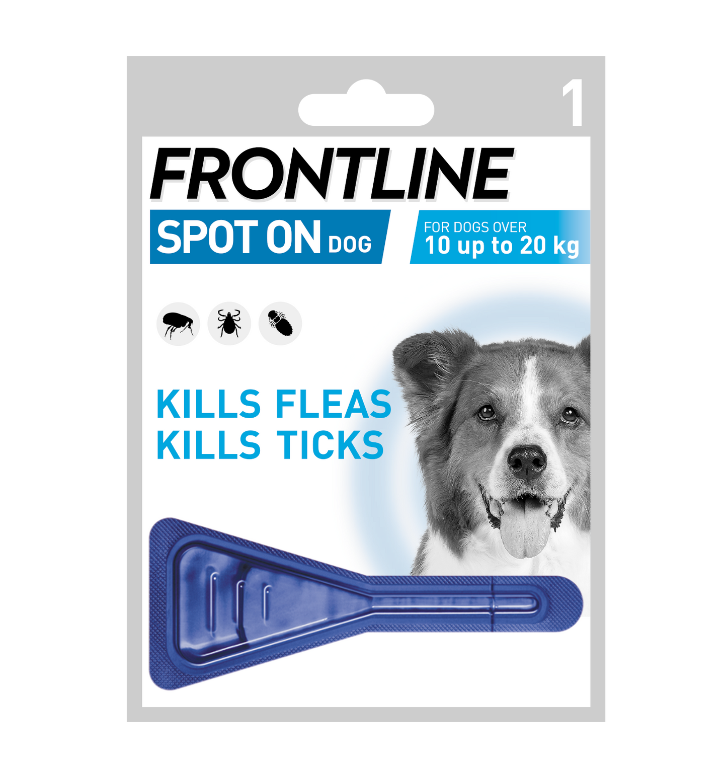 Frontline Spot On Flea & Tick Treatment Medium Dog (10-20kg) - 1 pack