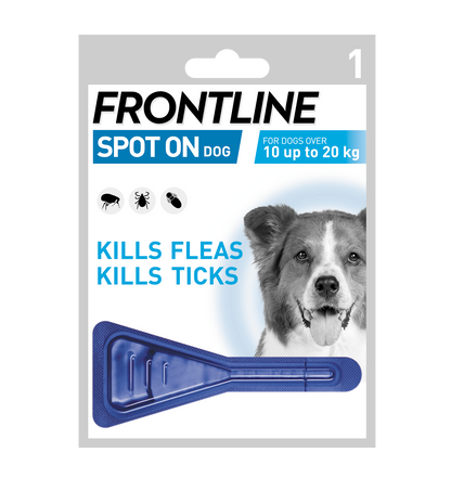 Frontline Spot On Flea & Tick Treatment Medium Dog (10-20kg) - 1 pack
