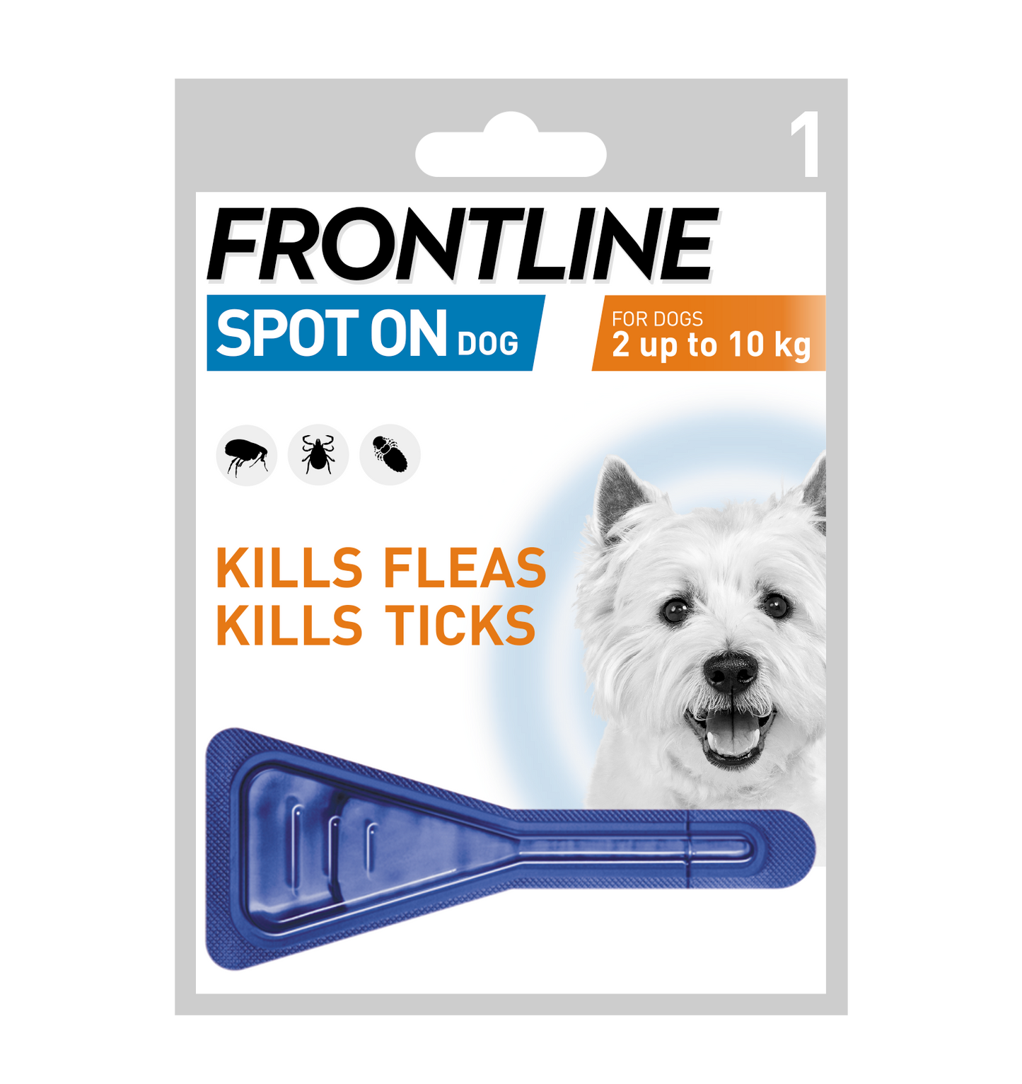 Frontline Spot On Flea & Tick Treatment Small Dog (2-10kg) - 1 pack