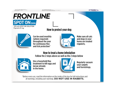 Frontline Spot On Flea & Tick Treatment Small Dog (2-10kg) - 6 pack