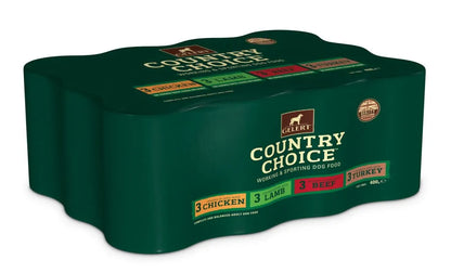 Gelert Country Choice Work & Sport Dog Variety Pack 12 x 400g