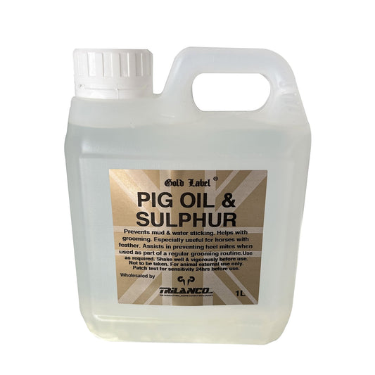 Trilanco Gold Label Pig Oil & Sulphur Equine Supplement 1L