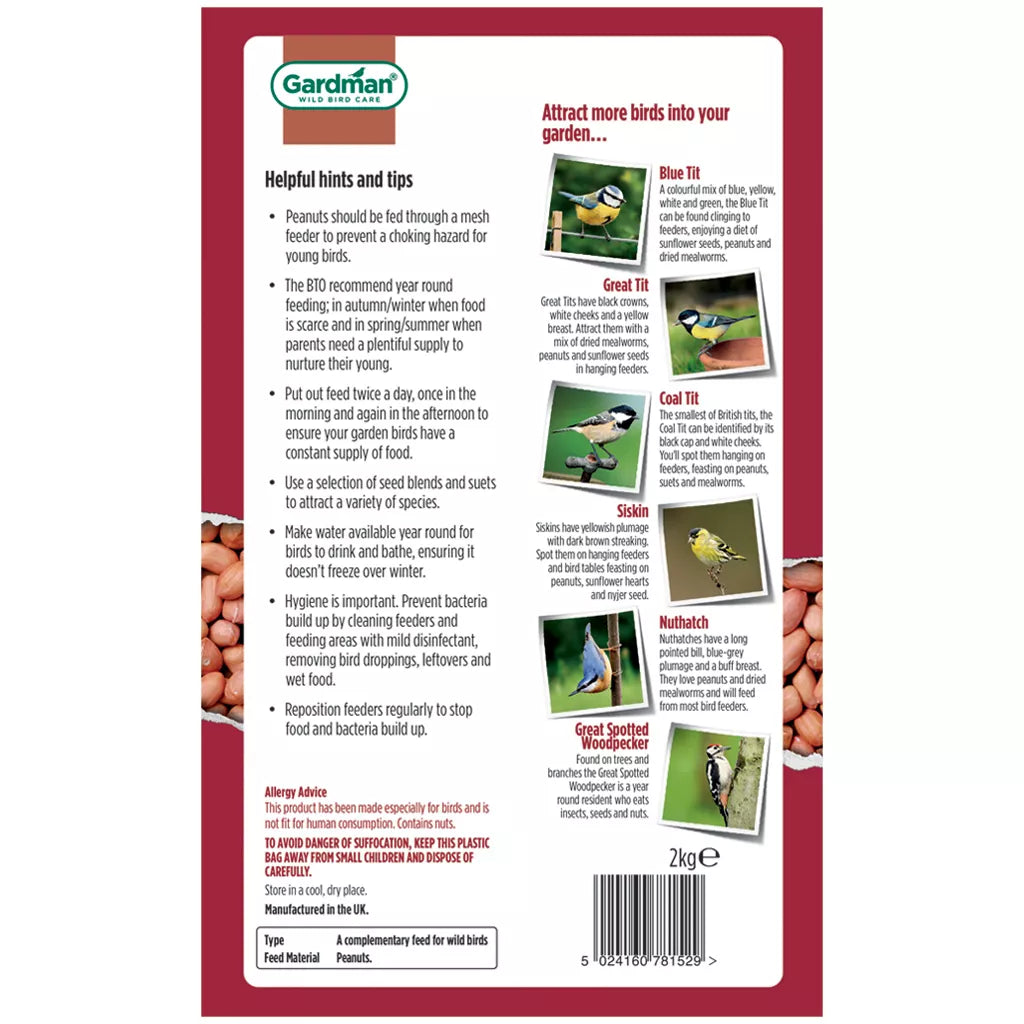 Gardman Peanuts Bird Food