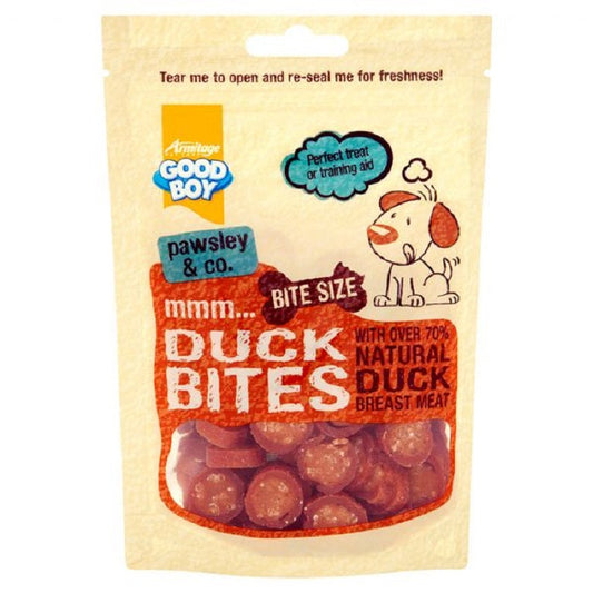Good Boy Duck Bites Dog Treats 65g