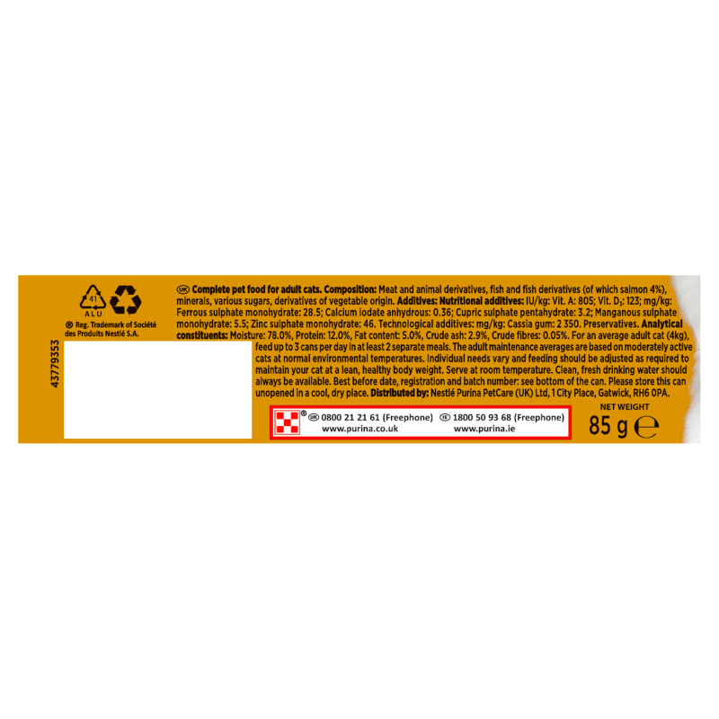 Gourmet Gold Salmon Terrine Cat Food 12x85g