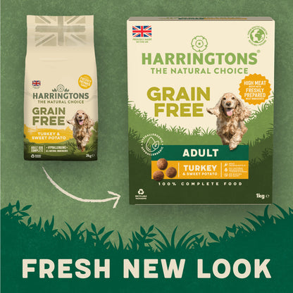 Harringtons Grain Free Turkey & Sweet Potato Adult Dry Dog Food 15kg