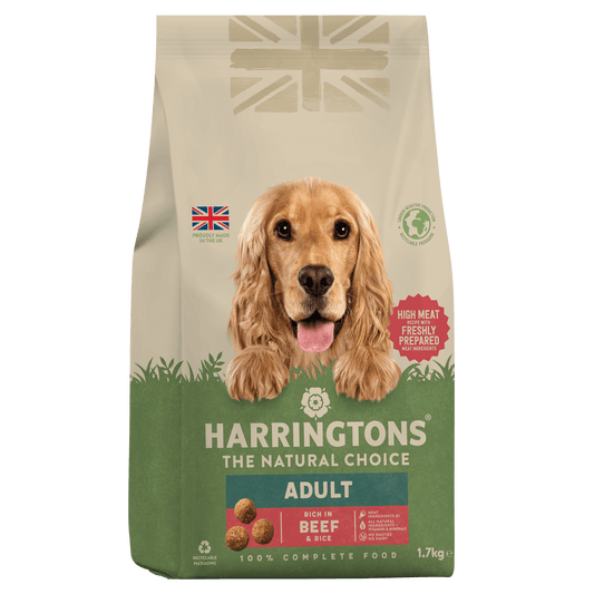 Harringtons Rich in Beef & Rice Adult Dry Dog Food 1.7kg
