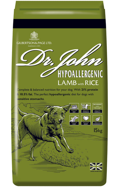 Dr John Hypoallergenic Lamb with Rice Dry Dog Food