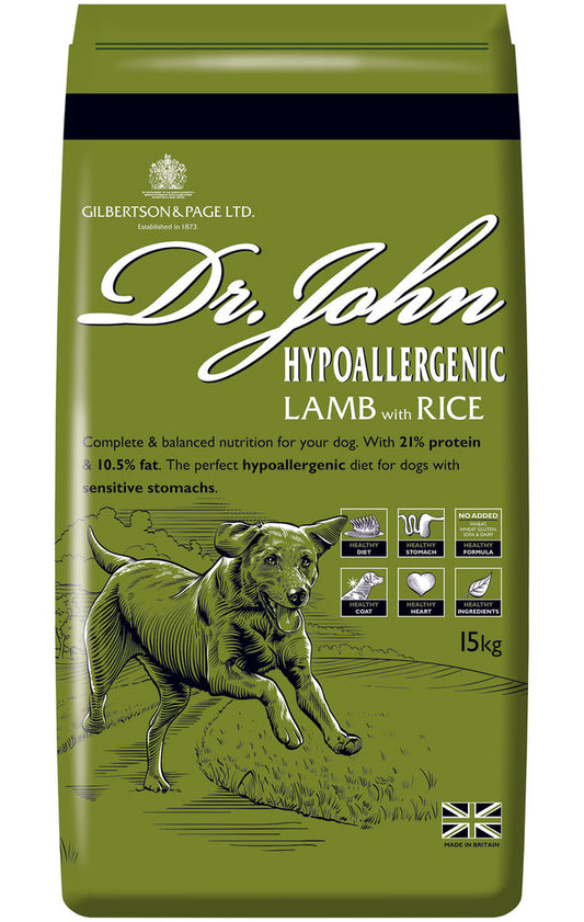 Dr John Hypoallergenic Lamb with Rice Dry Dog Food