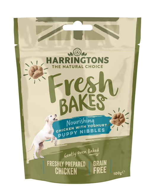 Harringtons FreshBakes Grain Free Chicken with Yoghurt Puppy Nibbles 100g