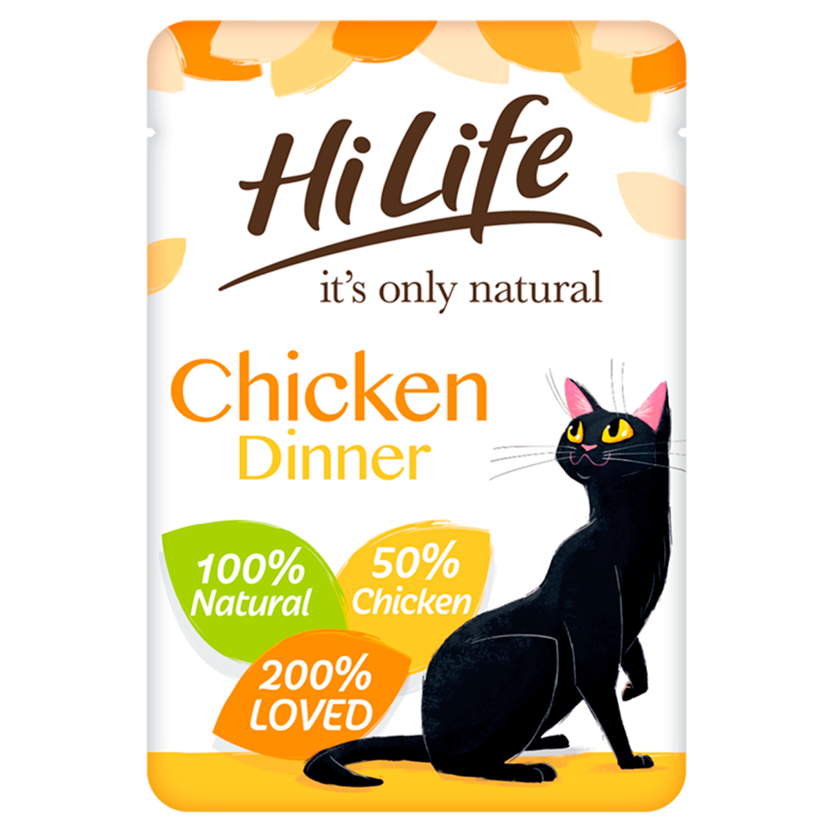HiLife It's Only Natural Chicken Dinner in Jelly Adult Cat Food Pouches 18 x 70g