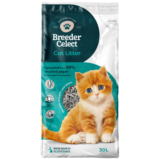 Breeder Celect Paper Cat Litter 30L