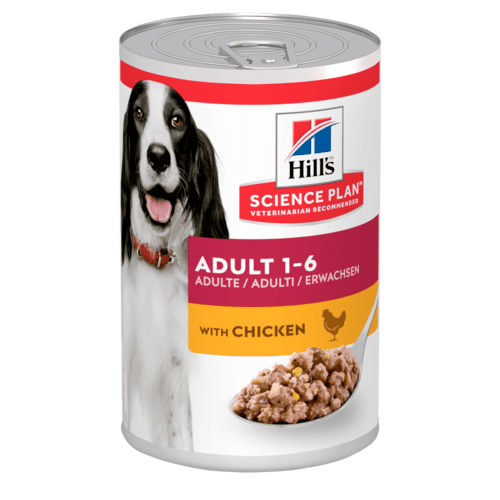 Hill's Science Plan Adult Canine Chicken Dog Food Cans 370g