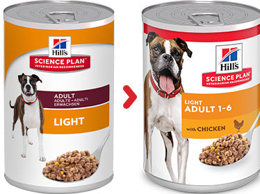[Clearance Sale] Hill's Science Plan Adult Light Medium Wet Dog Food 12 x 370g