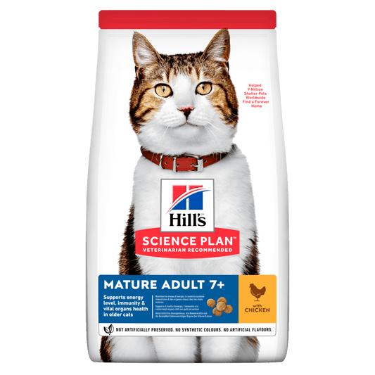 Hill's Science Plan Mature Adult 7+ Active Longevity Chicken Cat Food - 10kg