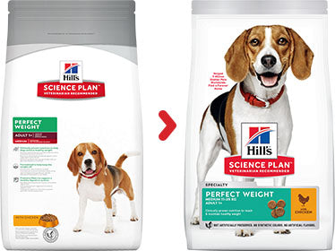 Hill's Science Plan Perfect Weight Medium Adult Dry Dog Food - 2kg
