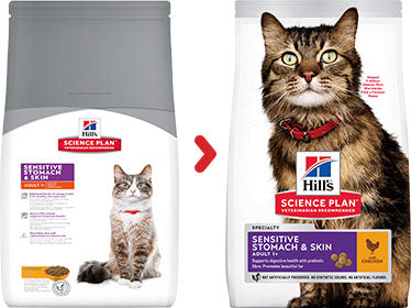 Hill's Science Plan Adult Sensitive Stomach & Skin Dry Cat Food 7kg