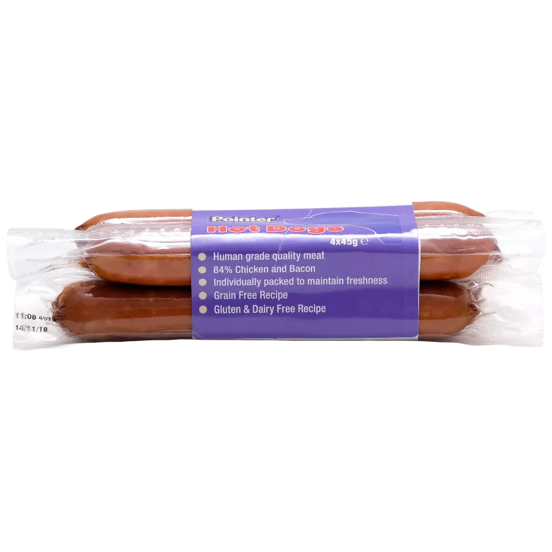 [Clearance Sale] Pointer Grain Free Hot Dogs Treat Pack 180g