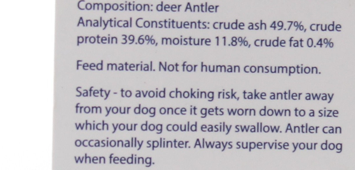 Antos Antler Fallow Dog Chew Large min 150g - 2