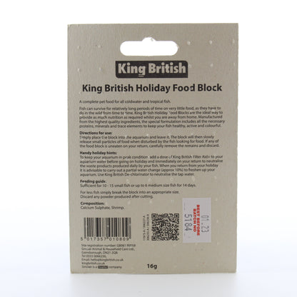 King British Holiday Food Block for Tropical and Coldwater fish - 1