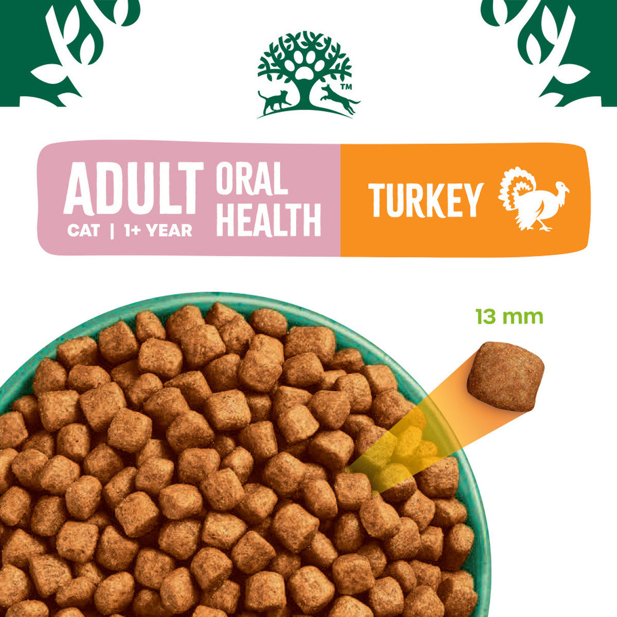 James Wellbeloved Adult Oral Health Turkey Dry Cat Food - 1.5kg